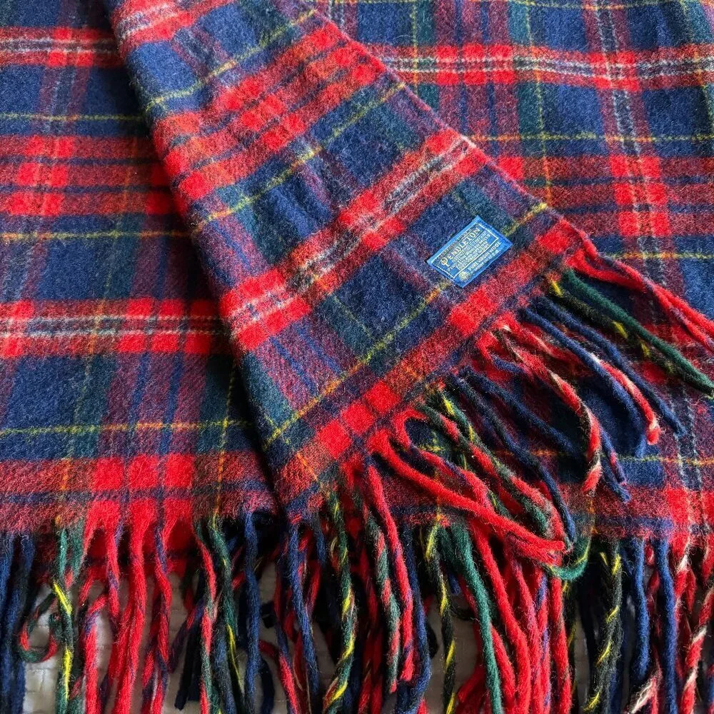 Vintage Pendleton 100% Virgin Wool Blanket Throw 52